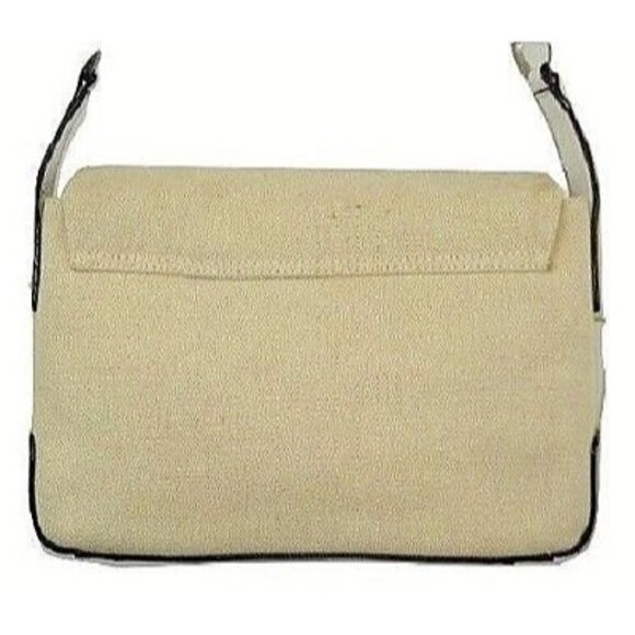 Stone Mountain Shoulder Bag Cream Canvas Leather Trim Purse Handbag NWOT - Picture 10 of 10